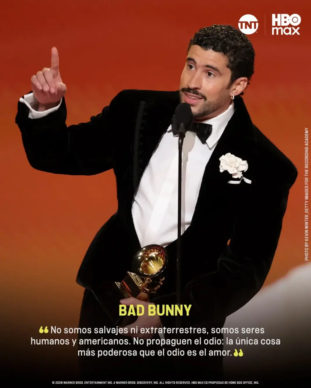 Bad Bunny sacude los Grammy: tras ganar, exige “fuera ICE” y subraya la humanidad de los migrantes Bad Bunny sacude los Grammy: tras ganar, exige “fuera ICE” y subraya la humanidad de los migrantes