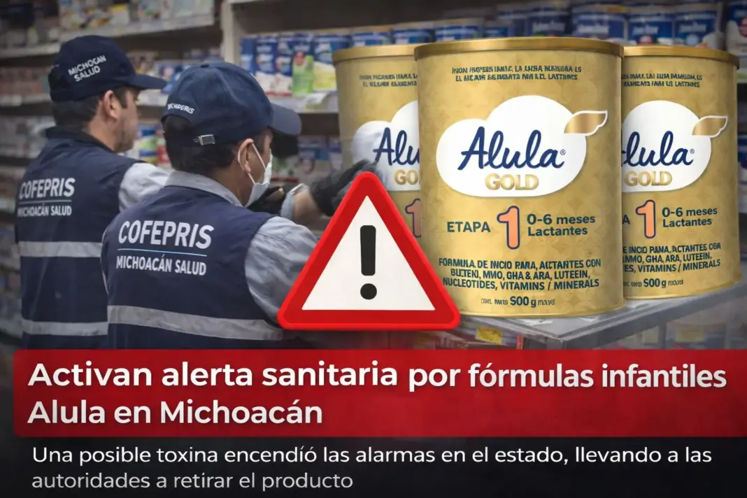 Alerta sanitaria: retiran fórmulas infantiles Alula en Michoacán por riesgo de toxina alerta sanitaria fórmulas infantiles Alula