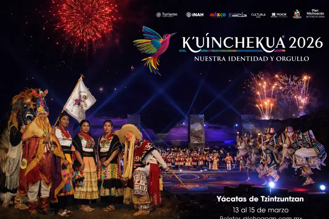 Esto cuestan los boletos para la kuinchekua 2026 Danzantes con trajes tradicionales durante evento de tradición de Michoacán