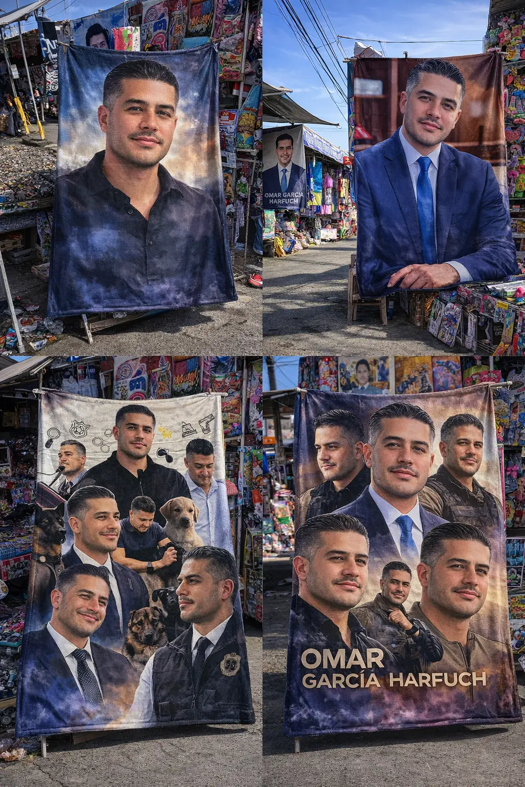 Cobija de Omar García Harfuch en venta en Cuitzeo