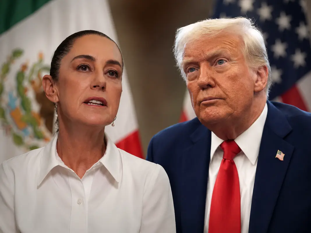 Donald Trump afirma que Claudia Sheinbaum tiene miedo de los cárteles Donald Trump afirma que Claudia Sheinbaum tiene miedo de los cárteles